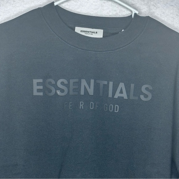 Fear of God Essentials Black Crewneck Sweater Size XL (size 12) - Picture 3 of 4
